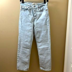 Levi Strauss light wash wedgie straight Jean